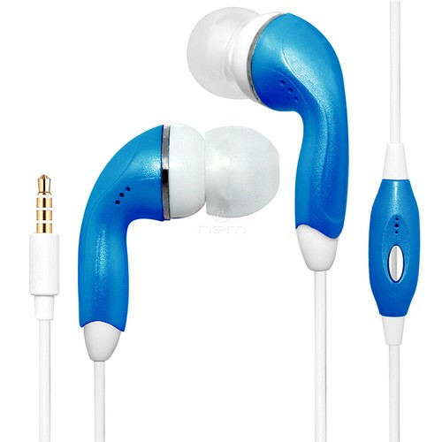 Telecomando per auricolari blu